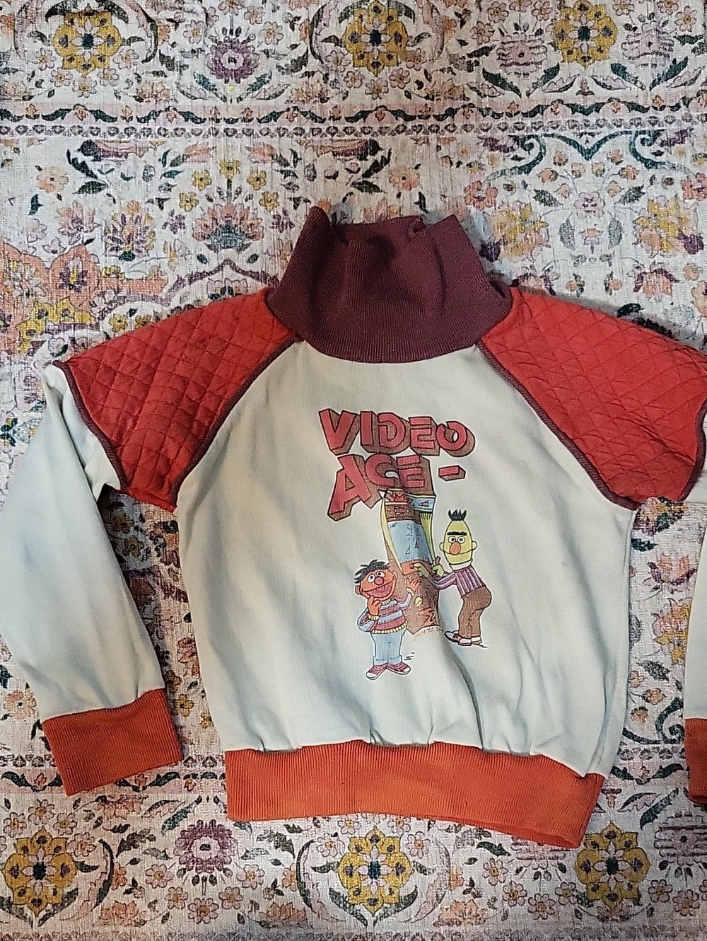 Vintage 1980s Sesame Street 'Video Age' Pullover Sweatshirt Bert And Ernie